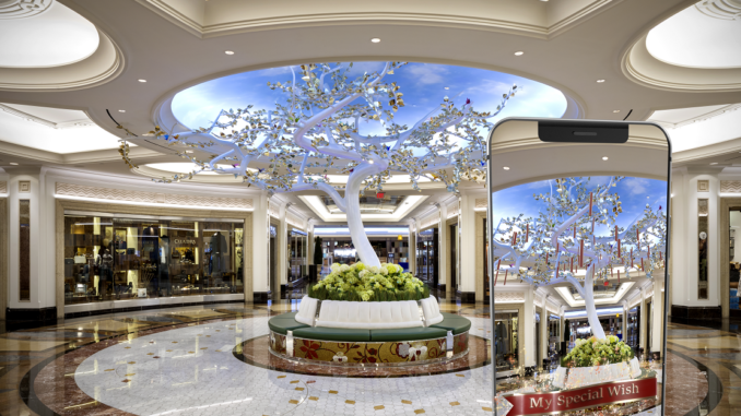 Grand Canal Shoppes Wishing Tree - Ribbon Mockup sign (Photo Credit_ Grand Canal Shoppes)