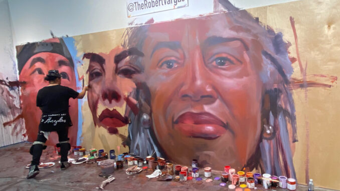 LA-Art-Show-2024_Robert-Vargas Robert Vargas paints a mural
