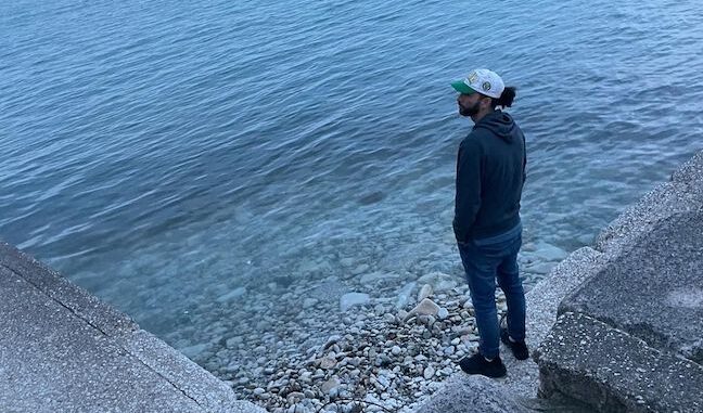 Renny at lake